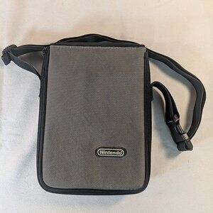 Nintendo DS 3DS Bag Carrying Case R.D.S. Industries Gray Black Strap Soft